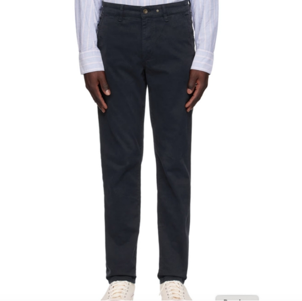 Rag & Bone Men's Straight Leg Classic Chino Size 36 Gray Cotton Blend 31" Inseam